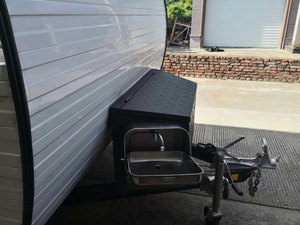 GUANGRUN GR-595 Grifo Plegable de Acero Inoxidable con Espejo y Desagüe para Instalaciones Exteriores, Barcos/Yates, Baños Públicos y Autocaravanas - Product Image 3