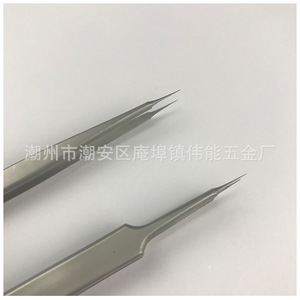 Fine-tipped repair tweezers with 0.15mm precision tips; suitable for use with <b>microscopes</b> for fingerprint and wire trace repair. - Product Image 5