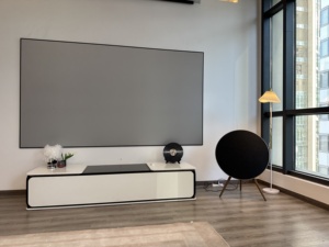 Màn hình máy chiếu rạp hát <span class=keywords><strong>HD</strong></span> 4K với kích thước tùy chỉnh Pro cbsp lưới đen màn hình alr định dạng 16:9 Màn hình máy chiếu khung cố định - Product Image 5