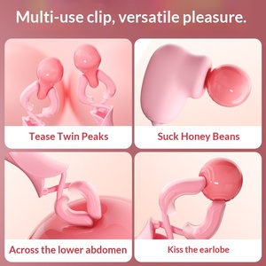 Succionador <span class=keywords><strong>de</strong></span> Pezones con Doble Vibración y Sujeción, Impermeable IPX7, Productos Sexuales SM para Adultos, Juguetes Sexuales para Mujeres y Parejas - Product Image 3