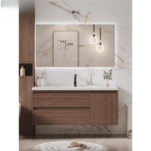 ตู้ห้องน้ำเซรามิกสไตล์ยุคกลางพร้อมอ่างล้างหน้าแบบรวมในตัว - Product Image 3