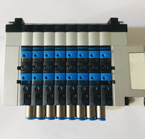 Terminal Festo VTUG-14-SR8-B1T-Q10R-DTL-Q8S-9A+TV Original, 14 mm de Ancho, Banco de Solenoides de Acción Simple de 8 Estaciones, 24 V - Product Image 4