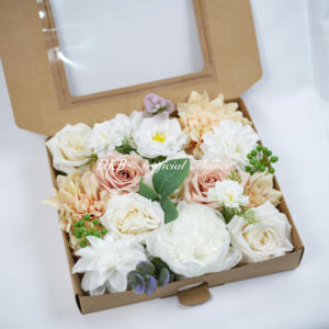 Usine En Gros DIY Fleurs Artificielles À La Main Rose Bouquets De Mariage et De Noël Décorations Pour La Maison - Product Image 3