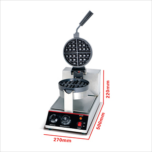 JWB-1A Máquina de Waffles Belgas Eléctrica Profesional de Acero Inoxidable Antiadherente 220V para Uso Doméstico y Comercial, Ideal para Exteriores y Automóviles, ¡Venta Caliente! - Product Image 6
