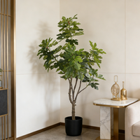 Modernes Design 190CM Abnehmbare Künstliche Feigenbäume aus Kunststoff für Innenraumgestaltung Hochrealistische Weihnachts- und Neujahrsdekoration