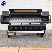 Impresora de inyección de tinta de sublimación automática de 4 cabezales I3200 XP600 para exteriores, máquina de impresión de tela flexible rollo a rollo para carteles fotográficos
