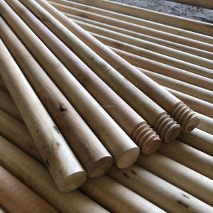 Mango de escoba de madera recubierto de PVC Color personalizado de alta calidad/Palos de fregona de madera/mango <span class=keywords><strong>Broomo</strong></span> - Product Image 2