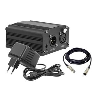 อะแดปเตอร์จ่ายไฟแฟนทอม Aoshen PP48C-F 48V พร้อมสาย USB 5V รองรับไฟฟ้าเข้า 110/220V สำหรับไมโครโฟนคอนเดนเซอร์ความไวสูงสำหรับการบันทึกเสียง - Product Image 2