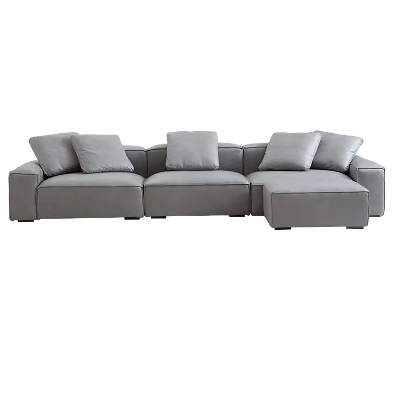 Bộ Sofa Cao Cấp Chất Lượng Cao Nội Thất Phòng Khách Sang Trọng Ghế Sofa Da Cắt Vải Hiện Đại Kiểu Ý