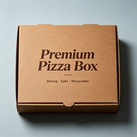 Boîte à pizza imprimée en couleur de qualité supérieure, boîte en carton ondulé personnalisée pour la restauration, vente en gros