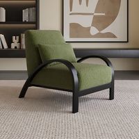 Fauteuil de détente Wabi-sabi de style moderne du milieu du siècle, avec structure en fer écologique, minimaliste, nordique, pour appartement, luxe léger, fauteuil relaxant