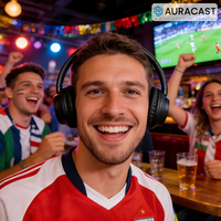 Casque audio supra-auriculaire BH682G Auracast BT, Bluetooth 6.0, diffusion audio multi-appareils, latence ultra-faible pour TV, 35 heures d'autonomie
