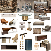 Chaise de salle à manger moderne et personnalisée, rembourrée, à dossier haut, en tissu, avec pieds en métal de luxe, pour la maison, l'hôtel ou les projets hôteliers