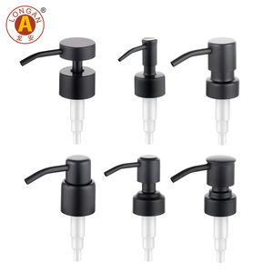 Pompa Dispenser Lotion Berkualitas Tinggi 2cc Pompa Lotion Sekrup 24/410 28/410 Pompa Lotion Logam Hitam Matte Hitam 24mm untuk Gel Mandi - Product Image 1