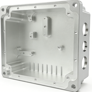 Carcasa de Radiador de Aluminio de Precisión Mecanizada por CNC |   Caja de Protección Electrónica Mecánica Personalizada - Product Image 3