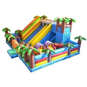 Toboggan Aquatique II, Toboggan <span class=keywords><strong>Gonflable</strong></span> Thème Océan pour Enfants avec Trois Glissades - Product Image 5