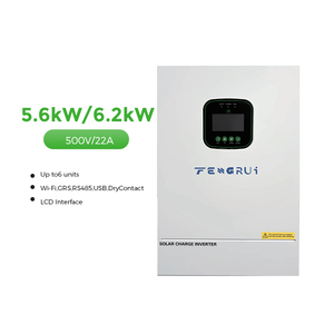 แผงโซลาร์เซลล์ออนกริดแบบเฟสเดียว5600W 6200W ระบบอัจฉริยะพร้อมพัดลมระบายความร้อนระบบสื่อสาร WiFi idu 6kW อัจฉริยะ5600W 6200W เฟสเดียว O - Product Image 4