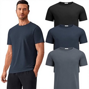 T-shirt de sport pour homme à manches courtes en coton et élasthanne, écologique, séchage rapide, respirant, impression sérigraphique, design personnalisable - Product Image 3
