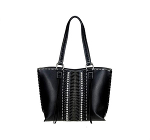 Large Leather Concealed Carry Purse Tote <strong>Bag</strong> for Women Western Cowgirl Handbag <strong>Studded</strong> Shoulder <strong>Bag</strong> - Product Image 5