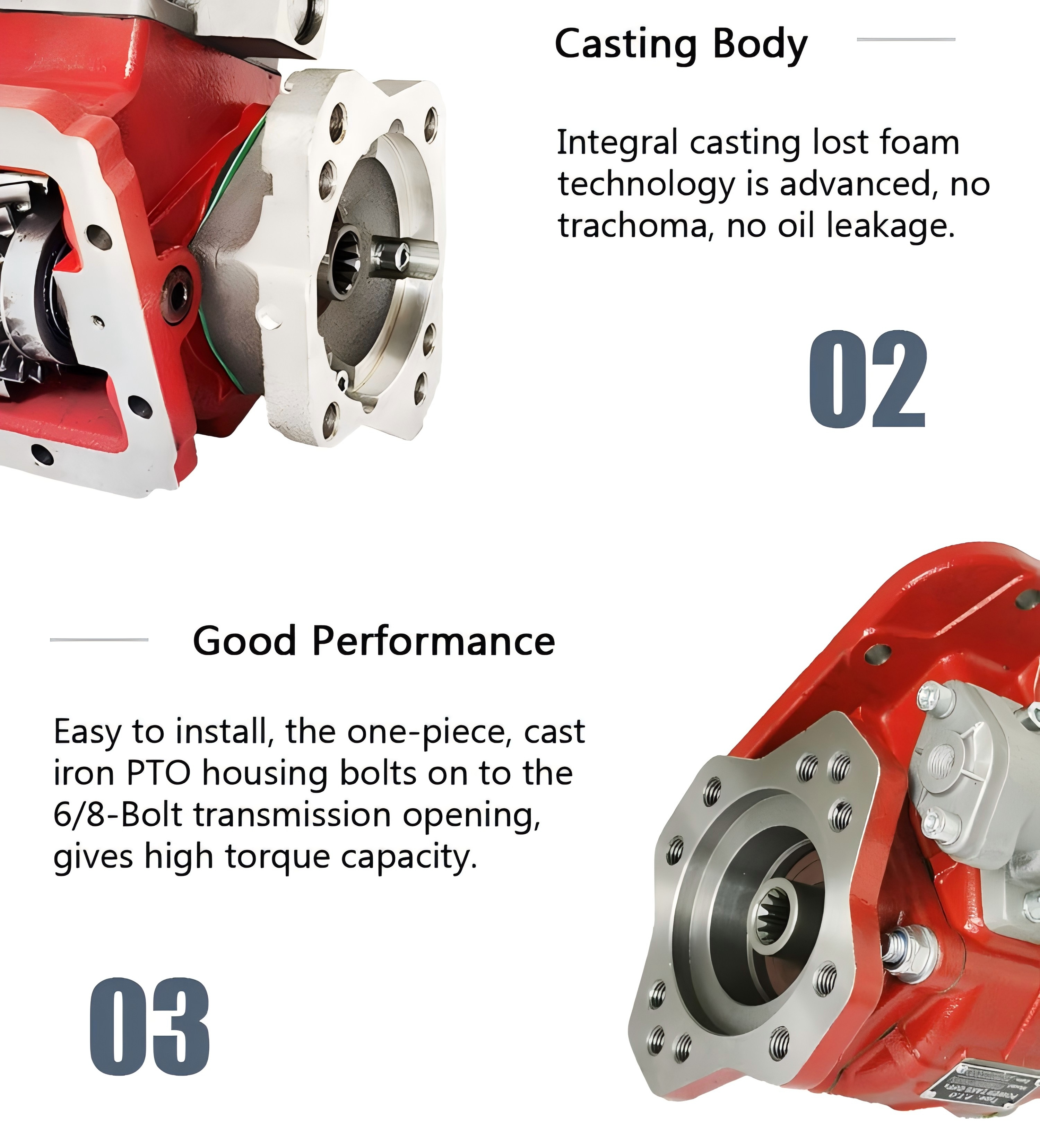 Muncier TG8 TG8S Series PTO Transmission 489XQAHX-V3XK New