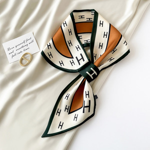 وشاح طويل من الساتان والشيفون للنساء سهل الاستخدام وأنيق للخريف والصيف - Product Image 6