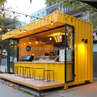 Conteneur de stockage industriel pour café, bar, magasin, style industriel, kiosque moderne, stand pliable, conteneur de maison