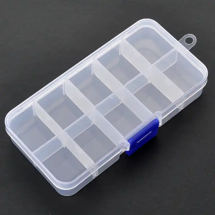 10 grid plastic organizer box with