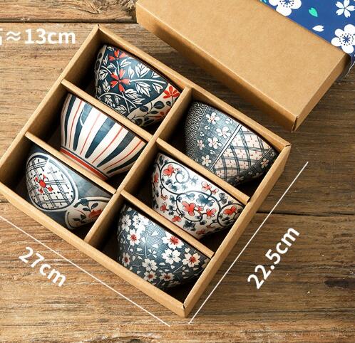 6 bowls multicolor