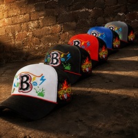 Casquette Trucker Brooklyn Brodé Personnalisé OEM avec Logo Graffiti, Réglable Unisexe, Style Streetwear, Casquette en Maille, Vente en Gros, Plage, Hip Hop, Mode Y2K