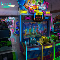 Machine d'arcade à monnayeur à faible entretien, 4 stations de tir de balles, avec système de rédemption de tickets, pour centres de jeux à fort trafic