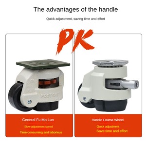 Có thể điều chỉnh nhiệm vụ nặng nề giàn giáo xoay phanh thép bánh xe xoay tấm gắn có thể thu vào bánh xe chân chủ Caster - Product Image 2