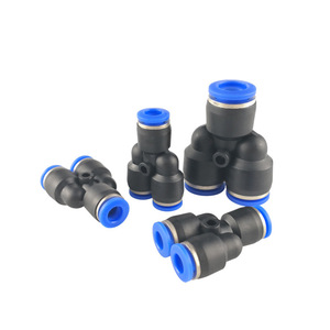 Zoni Y-Type Tee Plastic <b>Quick</b> <b>Connector</b> Py6 Air Hose Fitting For Pneumatic Systems - Product Image 4