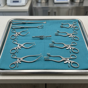 Retractores Quirúrgicos Veterinarios Weitlaner Gelpi, Instrumentos de Acero Inoxidable, Juego Manual de 10 Piezas - Product Image 3