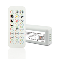 DC5V12V24V téléphone intelligent sans fil Tuya WiFi contrôleur LED prise en charge Alexa musique minuterie contrôleur de scène pour bande lumineuse couleur unique