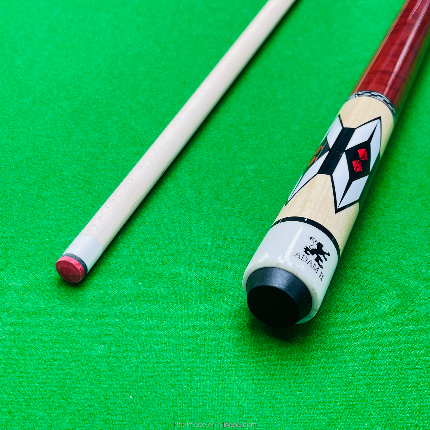 Adam 2 Jump Break Cue - 57 Inch Canada Maple Shaft, 13.4mm Tip