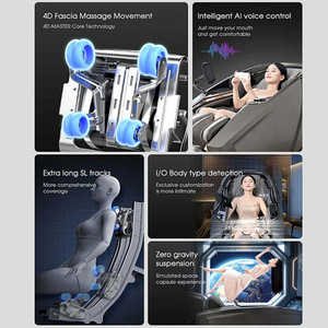 Fauteuil de massage électrique 3D pliable à gravité zéro pour personnes de <span class=keywords><strong>grande</strong></span> taille et corpulentes, <span class=keywords><strong>grande</strong></span> taille, fabriqué en Chine - Product Image 6