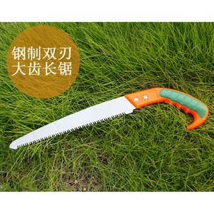 Mini sierra manual Dezhizhu, hoja de 26,5 cm de largo, mango de acero plástico con 47 dientes para carpintería, corte de árboles frutales - Product Image 1