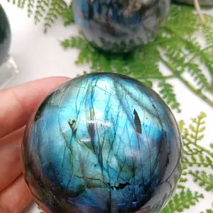 Crystal Ball Healing Blue Labradorite Crystal Sphere Natural Magic Crystal Balls Labradorite Sphere