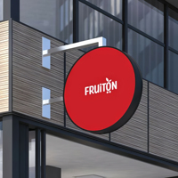Enseigne lumineuse ronde LED LC, enseigne de logo de pizza, enseigne projetée, double face, montage mural extérieur, éclairée, décorations de magasin, café, restaurant
