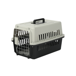 Joymay Pet Cat Carrier Cage en plastique adaptée aux avions avec porte en métal amovible Panneau de barrière urinaire en maille EVA PU - Product Image 5