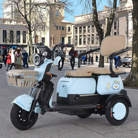Scooter électrique à trois roues pour handicapés fabriqué en Chine, avec deux sièges arrière, pour adultes
