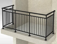 Garde-corps de sécurité en aluminium de haute qualité avec revêtement en poudre antirouille pour maison et villa