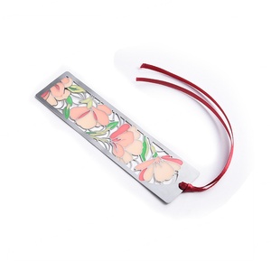 Wholesale Colorful Flower Book Mark Soft Enamel High Quality Custom Cute Metal <b>Bookmark</b> - Product Image 4