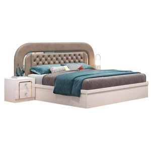 Marco de cama de terciopelo de lujo, diseño italiano, supertapizado, de Metal, con almacenamiento - Product Image 6