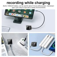 Kamera Mini W07 O-KAM Pro Hi Dden dengan Baterai 1000mAh, Alarm Pintar, Deteksi Gerakan, Mendukung Penyimpanan Cloud, Kamera untuk Hewan Peliharaan
