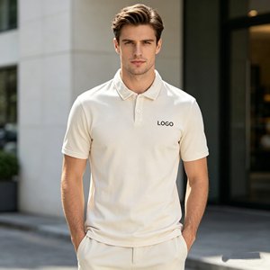 เสื้อโปโลผ้าขนหนู OEM สำหรับผู้ชาย, เสื้อโปโลลำลองแขนสั้นแบบกำหนดเองสำหรับผู้ชาย, เสื้อผ้าผู้ชายผ้าเทอร์รี่ 100% คอตตอน 360 กรัม ทรงหลวม - Product Image 1