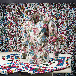 เสื้อเชิ้ตผู้ชายพิมพ์ลายแขนยาว ฤดูใบไม้ผลิ 2024 ผ้าฝ้าย 100% กันยับ ระบายอากาศได้ดี เป็นมิตรกับสิ่งแวดล้อม รุ่นลำลอง 1041 - Product Image 3