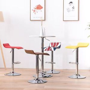 Tabourets de <span class=keywords><strong>bar</strong></span> à hauteur comptoir, prix de gros, siège en cuir, coussin, réglage en hauteur par vérin à gaz, chaises pivotantes, base en métal - Product Image 3
