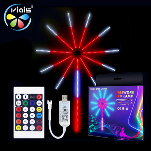Luces LED RGBIC Inteligentes con Forma de Fuegos Artificiales, Control Remoto por Aplicación, Control por Voz, Clasificación IP67, 50000 Horas de Vida Útil, Iluminación Digital Navideña - Product Image 1