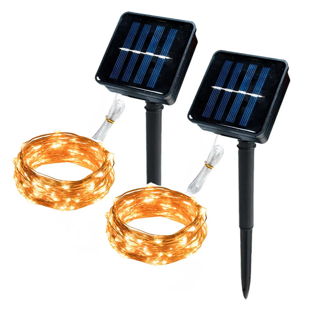 Hot Sale Solar Christmas LED String Lights Christmas party patio fairy wedding lights outdoor waterproof garden led solar string